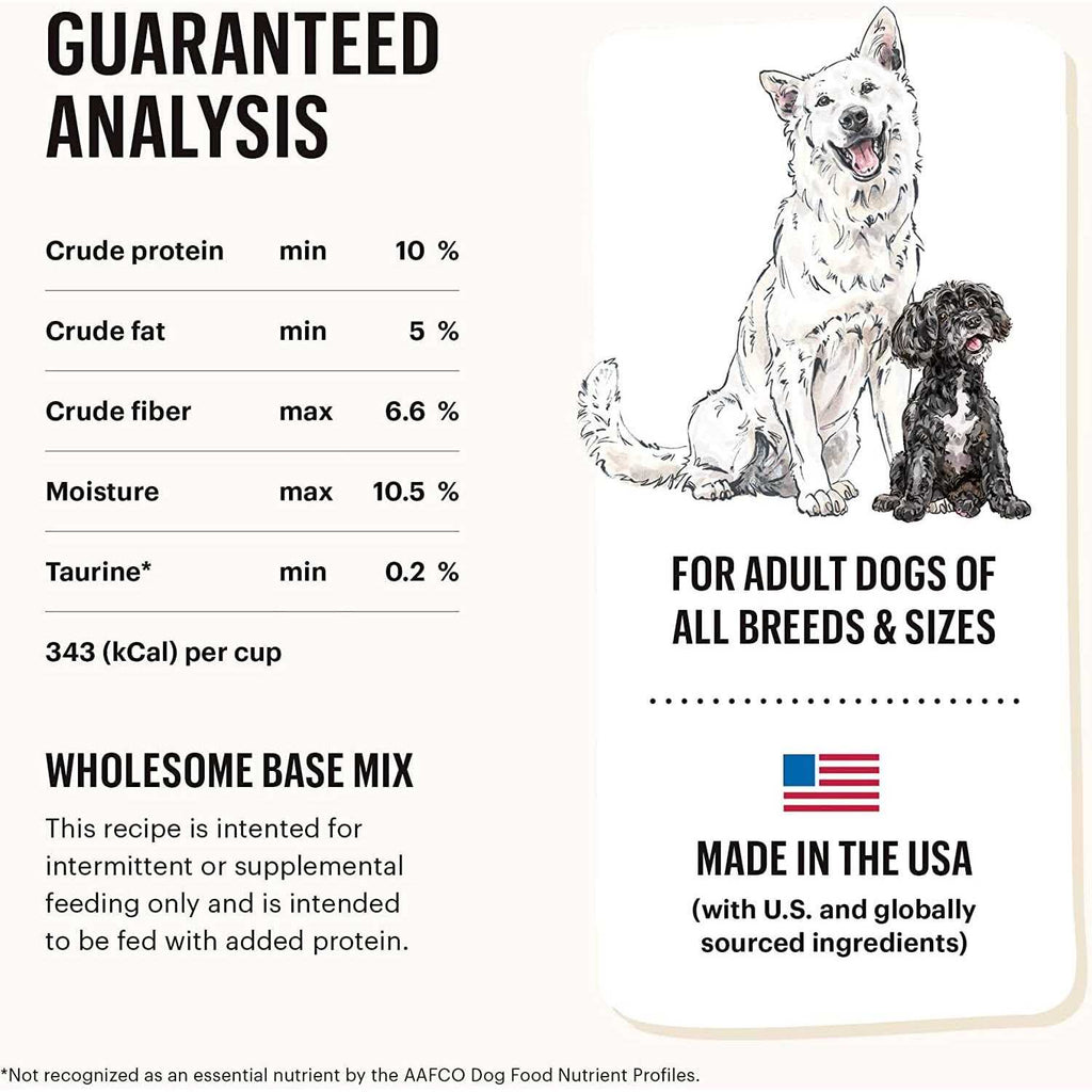 Dehydrated Whole Grain Veggie & Fruit Base Mix Dog Food T5055