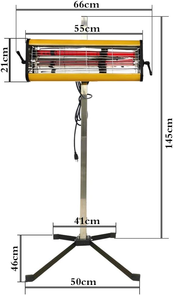 Infrared Paint Curing Lamp 1050W with Stand H1055
