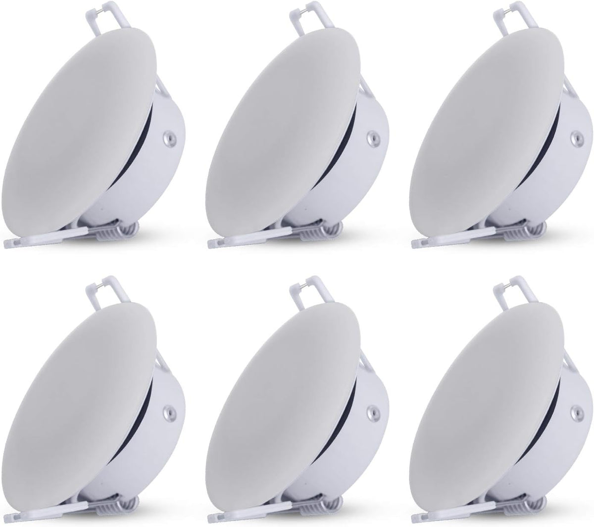3 Inch LED RV Puck Light Full Aluminum Recessed Mount Down Light 12V Interior Light 4000K Cool White 6 Packs V80889