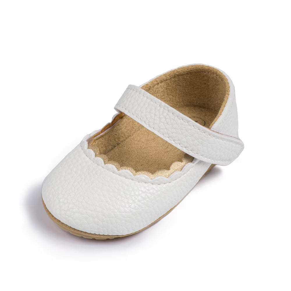 Baby Girls Mary Jane Bowknot Flats None-Slip Sole Shoes K445