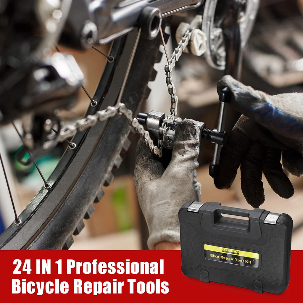 24-Piece Bike Repair Tool Set with Storage Case Z826