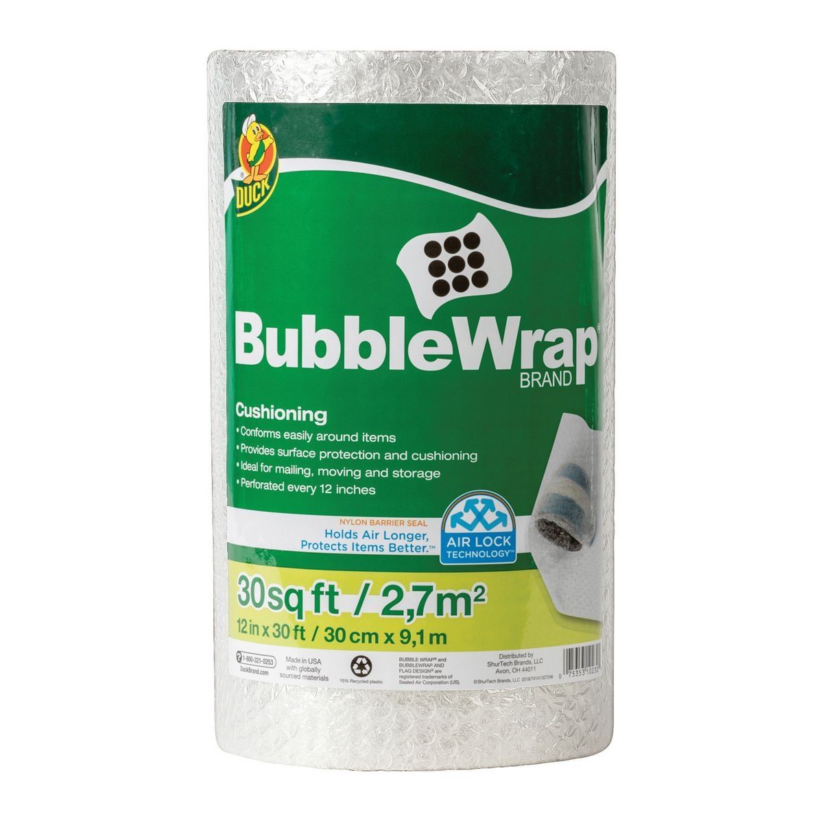 12 in. x 30 ft. Bubble Wrap O7427