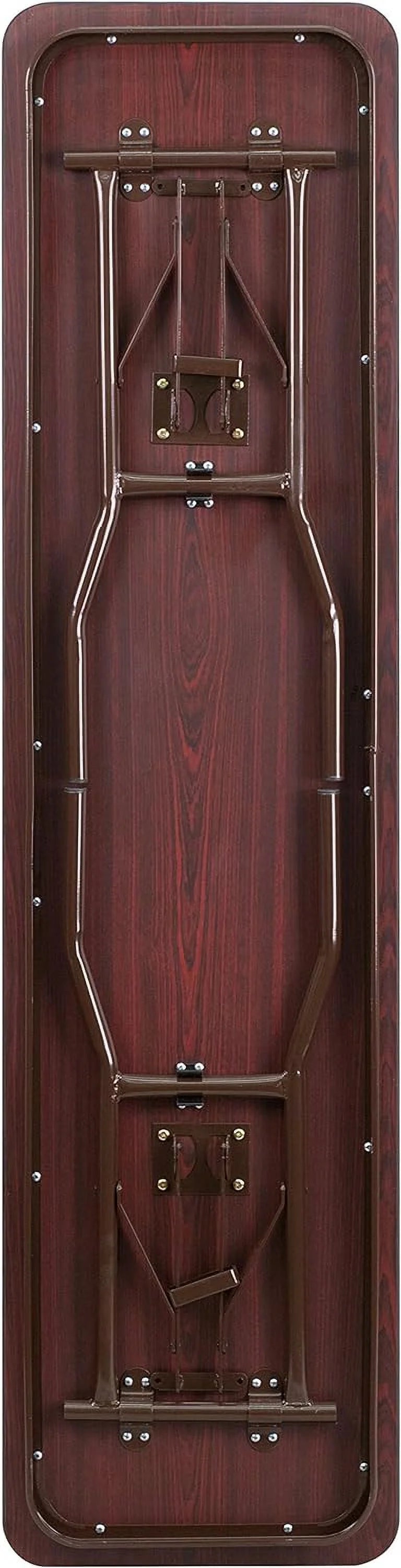 Mahogany Melamine Laminate Folding Training Table N130