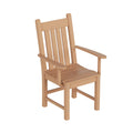 All Weather Poly Lumber Outdoor Dining Chairs with Arms J77461