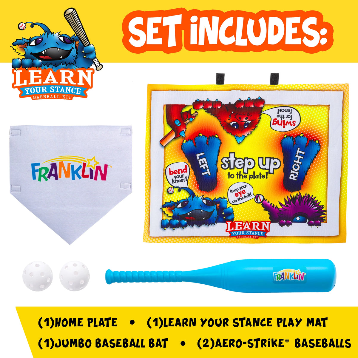 Baseball Set with Bat and Balls T412466