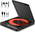 Portable Rechargeable CD Player with Dual Headphones Jack, Dark Brown, Pack of 2 X814349