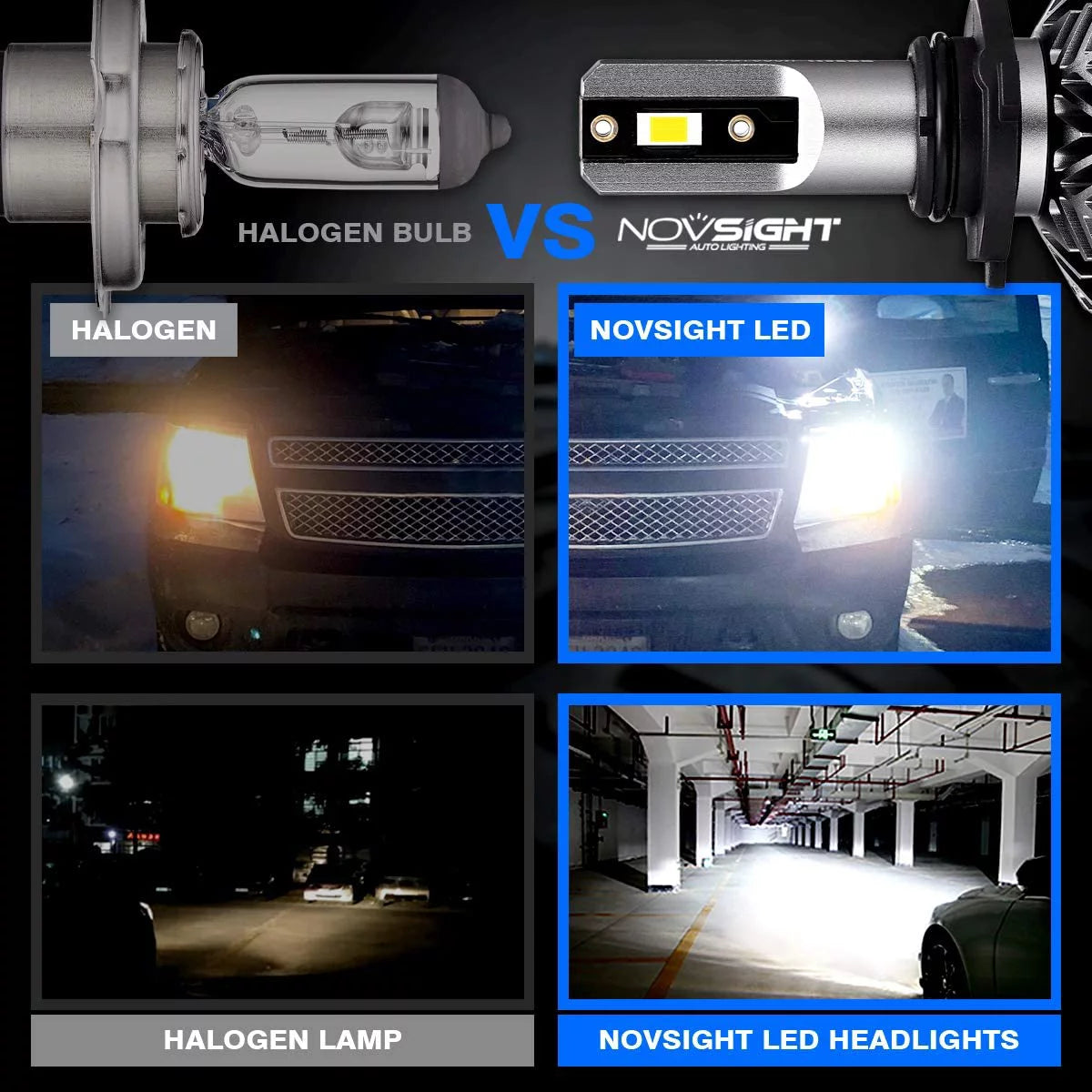 9005 HB3 LED Headlight Bulbs 6500K Cool White Pack of 2 A17581