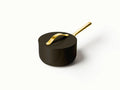 Black Sauce Pan with Gold Handle A5954