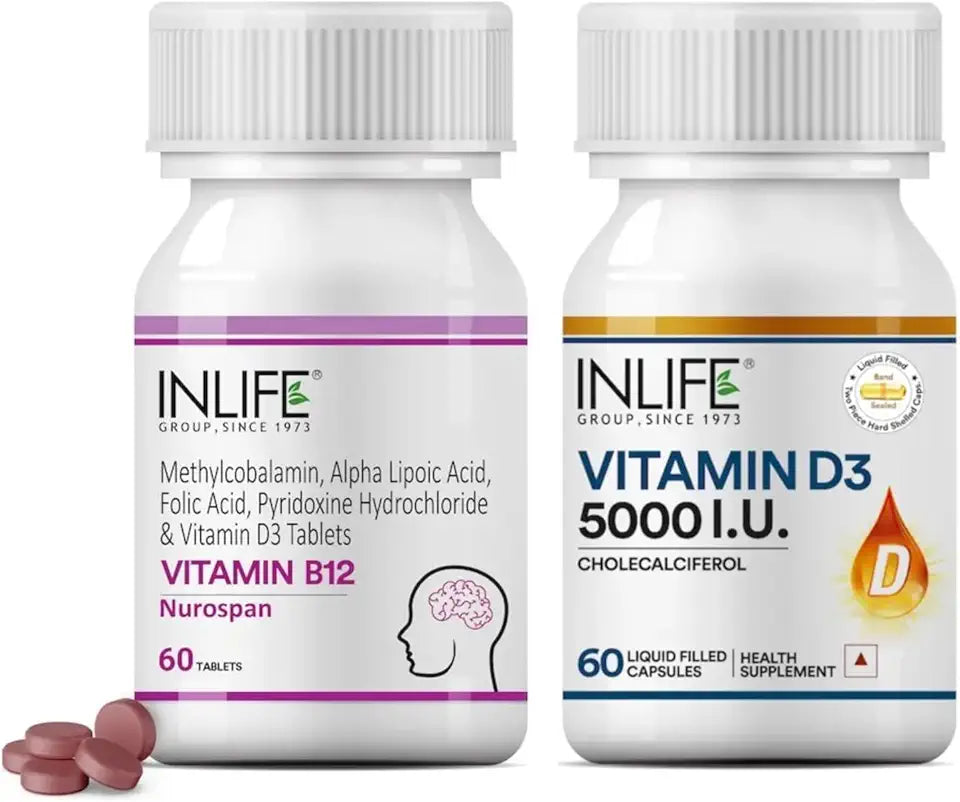 Multivitamin 60 Count + Vitamin D3 5000 IU 60 Count Q636