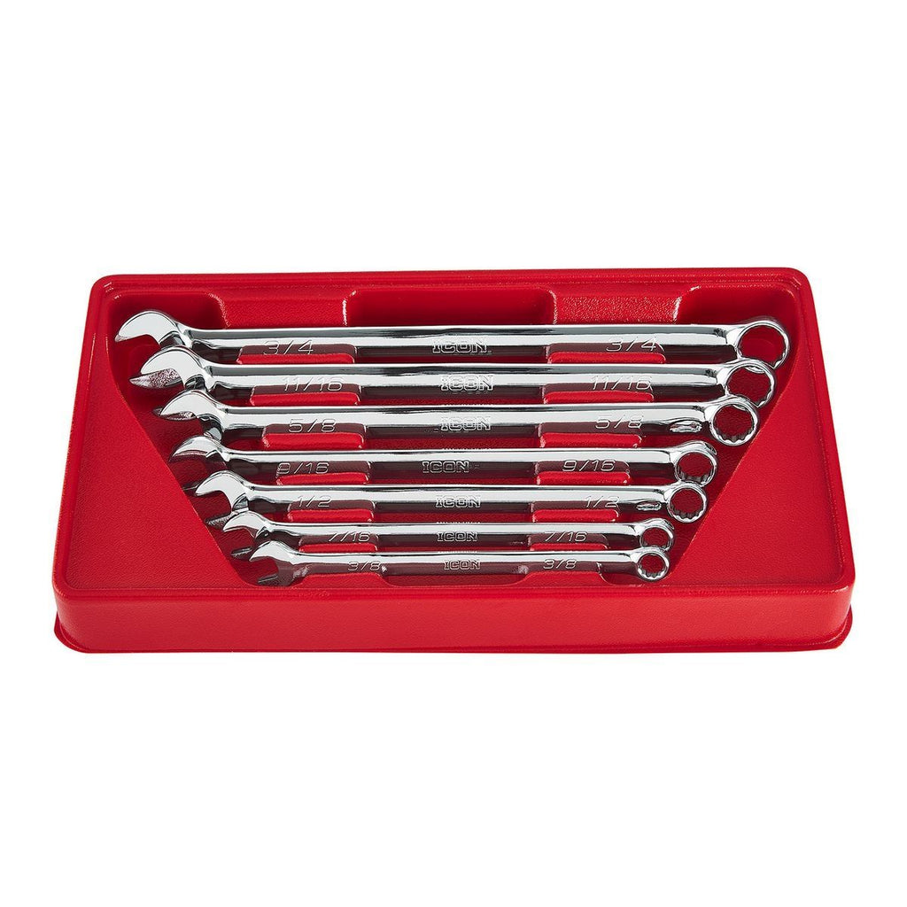 Long SAE Combination Wrench Set, 7 Piece Y657