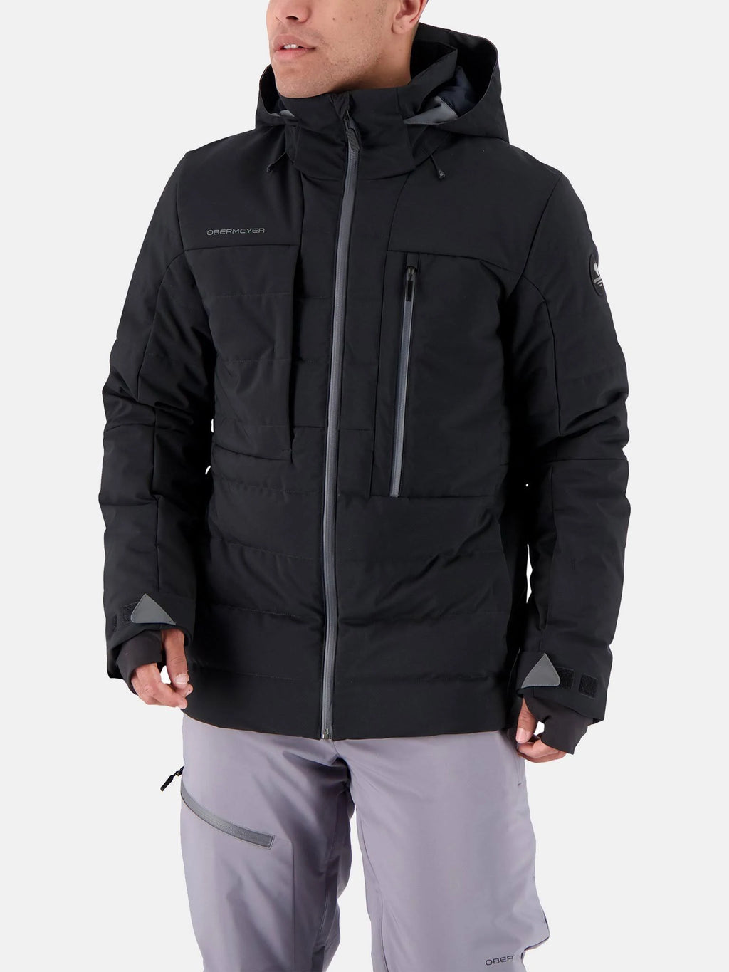 Mens Black Down Hybrid Jacket V92454