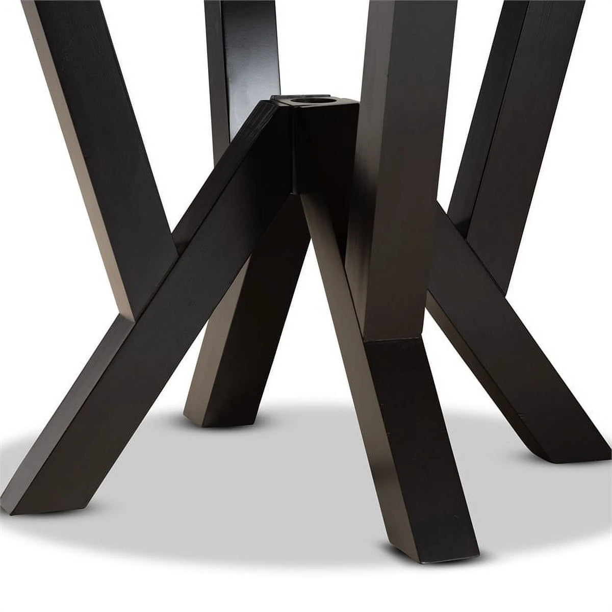 Dark Brown Round Wood Dining Table G755