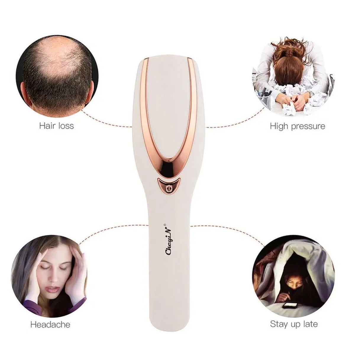 3 In 1 Electric Wireless Infrared Ray Massage Comb R259172