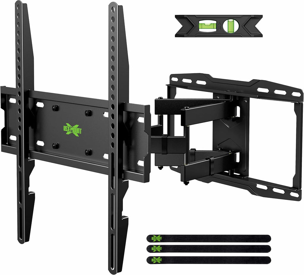 Full Motion TV Wall Mount for 32-65 inch Flat Screen TVs, Max VESA 400x400mm, Holds up to 110lbs, Pack of 2 N7585
