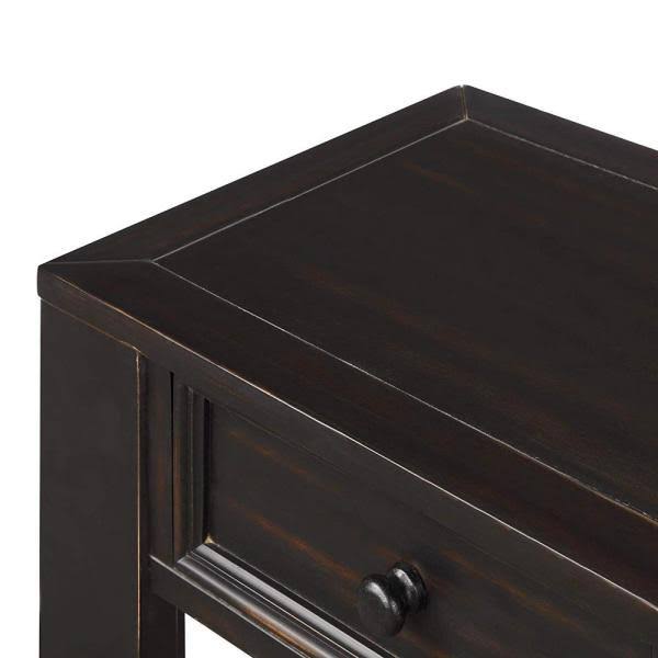 Black Grange Regency Console Table with 4-Drawer J739283