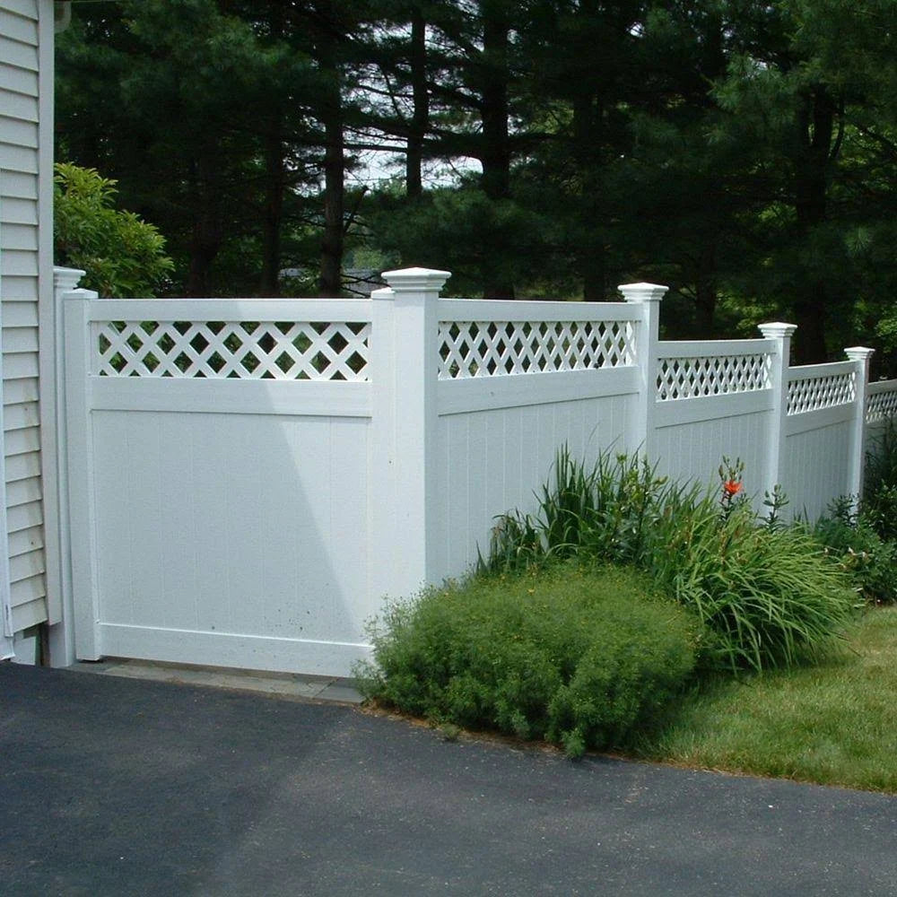 Vinyl Privacy Fence Panel Kit 6ft. H x 8ft. W White G100