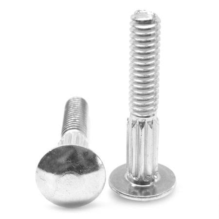 5/16-18 x 2 1/2 Coarse Thread Carriage Bolt Low Carbon Steel Zinc Plated Pk 500 H1665
