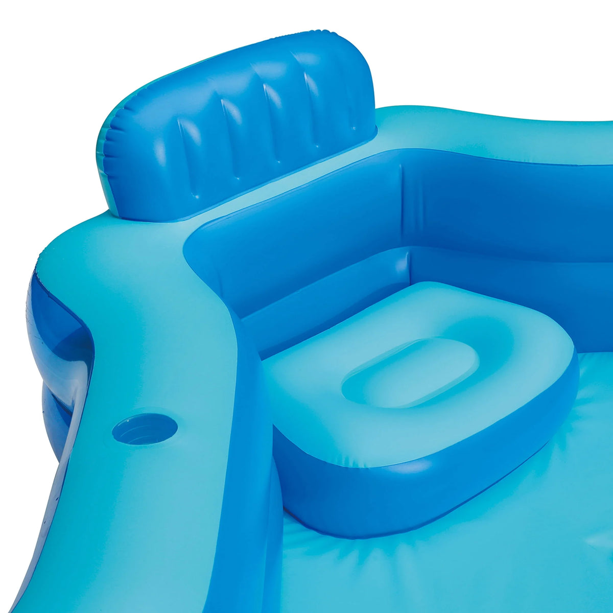 Blue Inflatable Family Swimming Pool 4 Seats Square T677804
