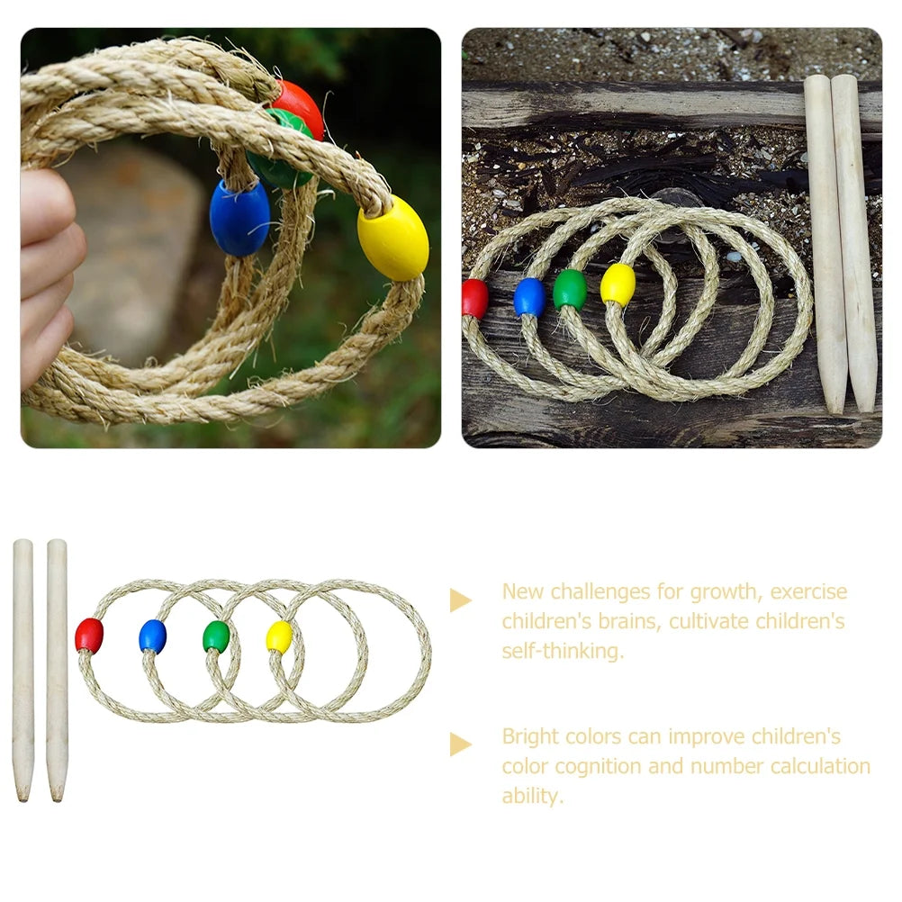 6-piece Rope Ring Throwing Game Set K946