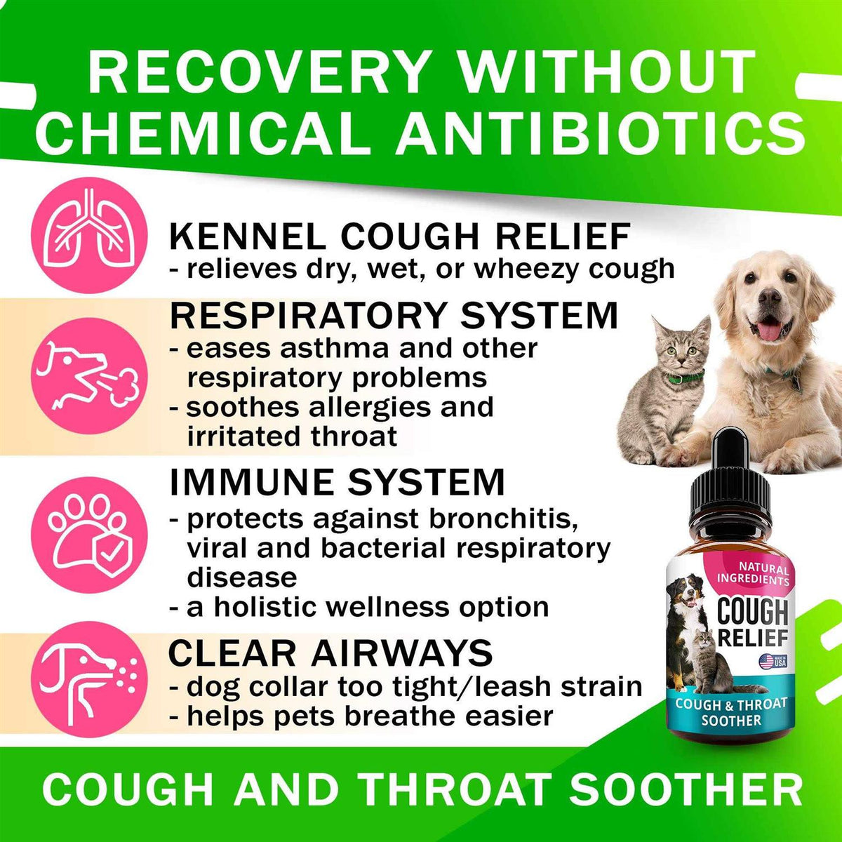 Kennel Cough Drops for Dogs and Cats 2oz C7105