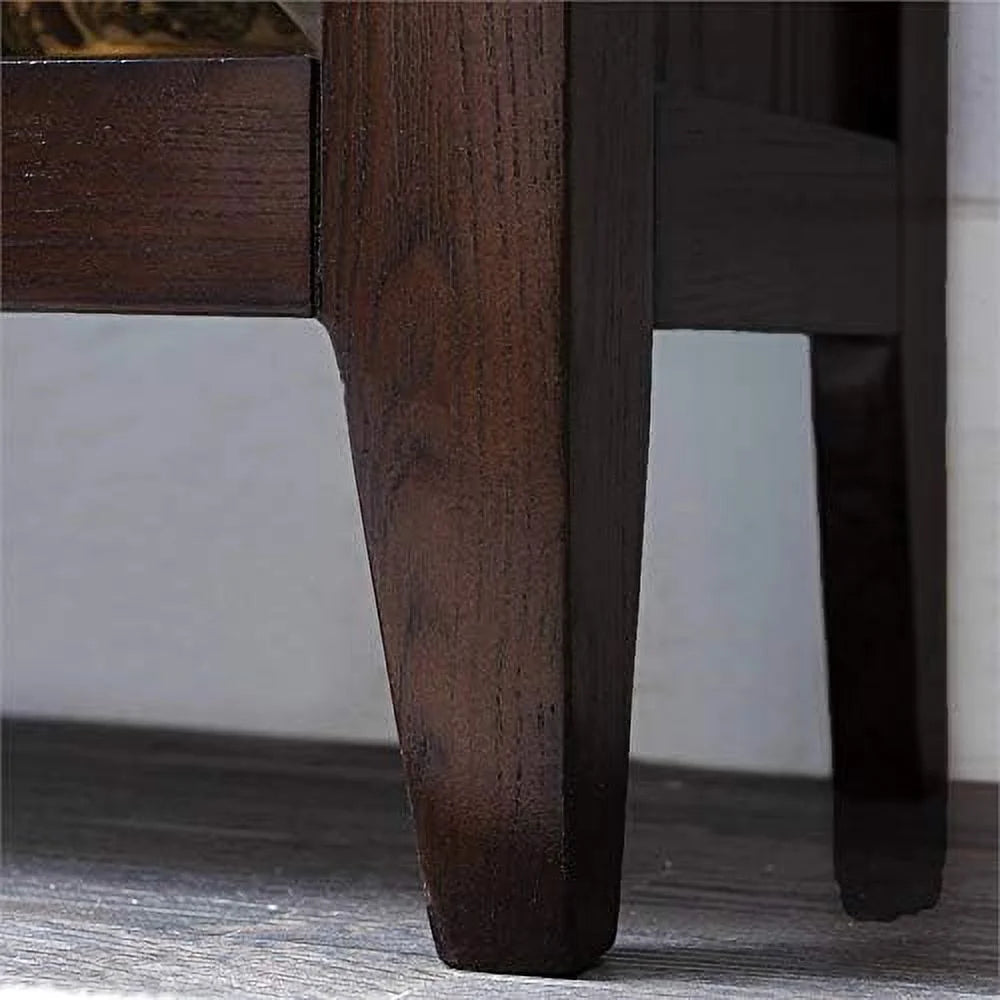 Chocolate Oak Curio Cabinet F45989