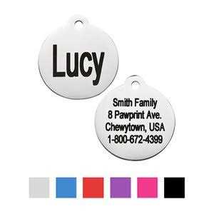 Stainless Steel Personalized Dog & Cat Tag V26458