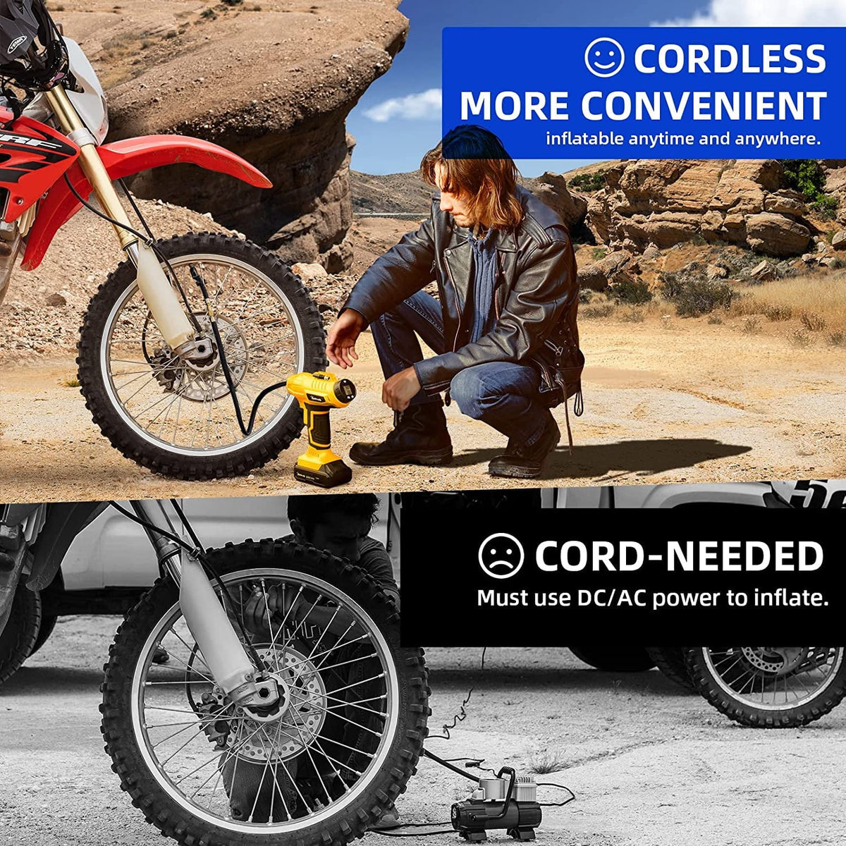 Cordless 160 PSI Car Tire Inflator C875