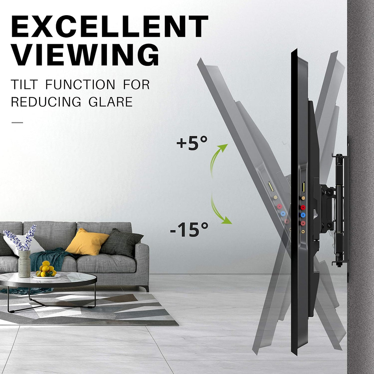 Full Motion TV Wall Mount for 32-65 inch Flat Screen TVs, Max VESA 400x400mm, Holds up to 110lbs, Pack of 2 N7585