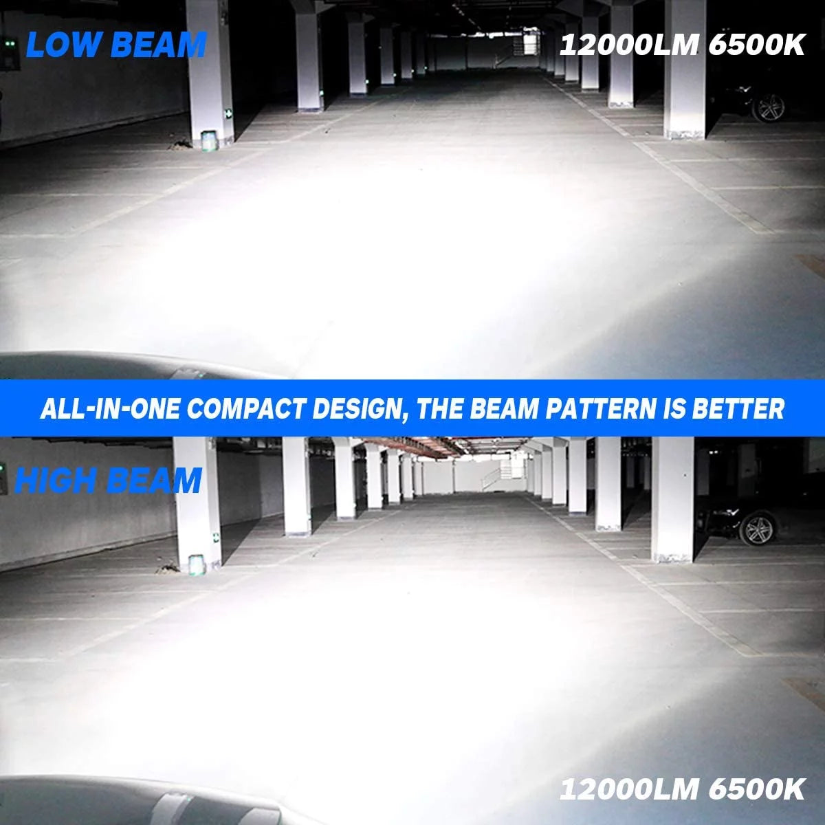 9005 HB3 LED Headlight Bulbs 6500K Cool White Pack of 2 A17581