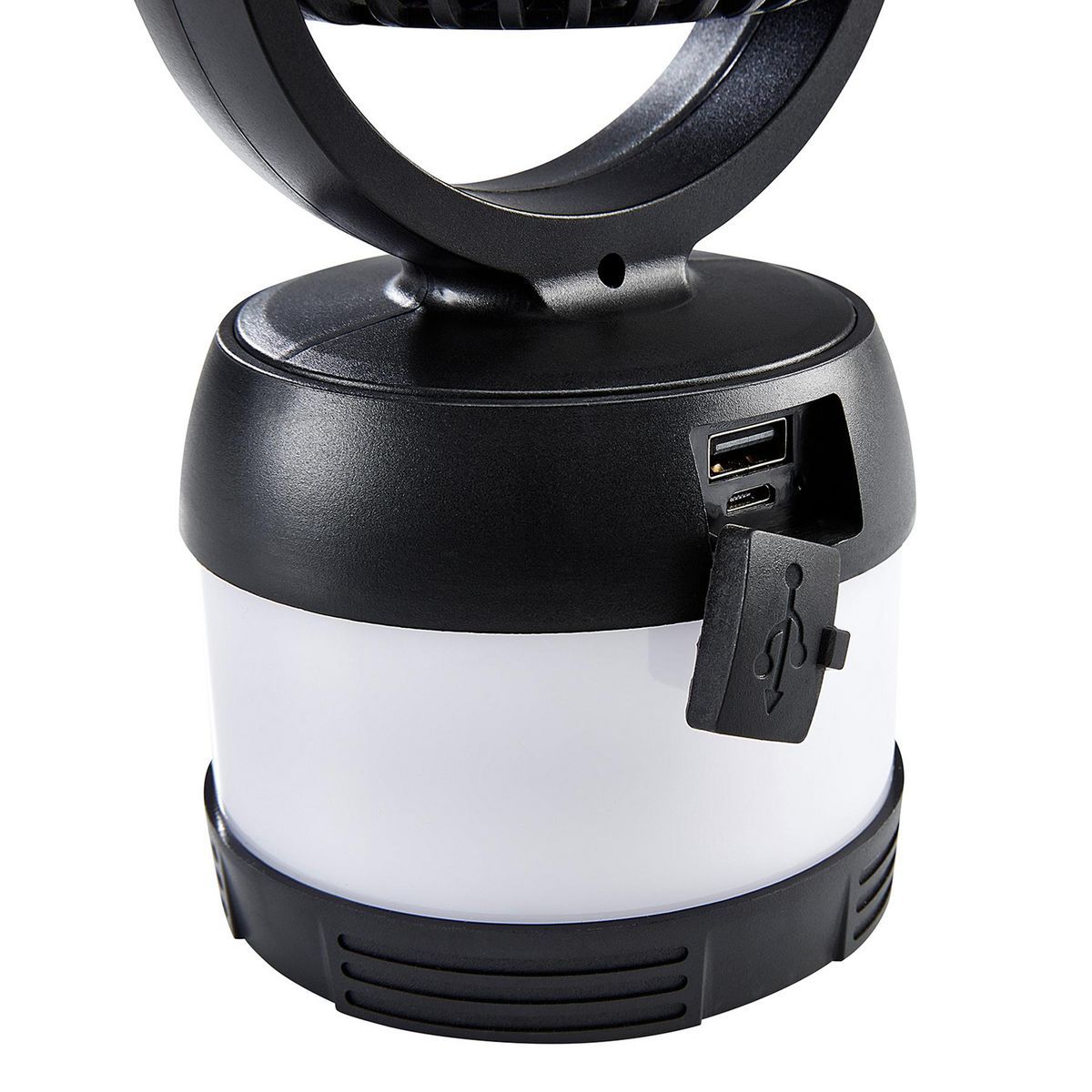 300 Lumen LED Rechargeable 3-in-1 Lantern, Fan, and Power Bank D2588