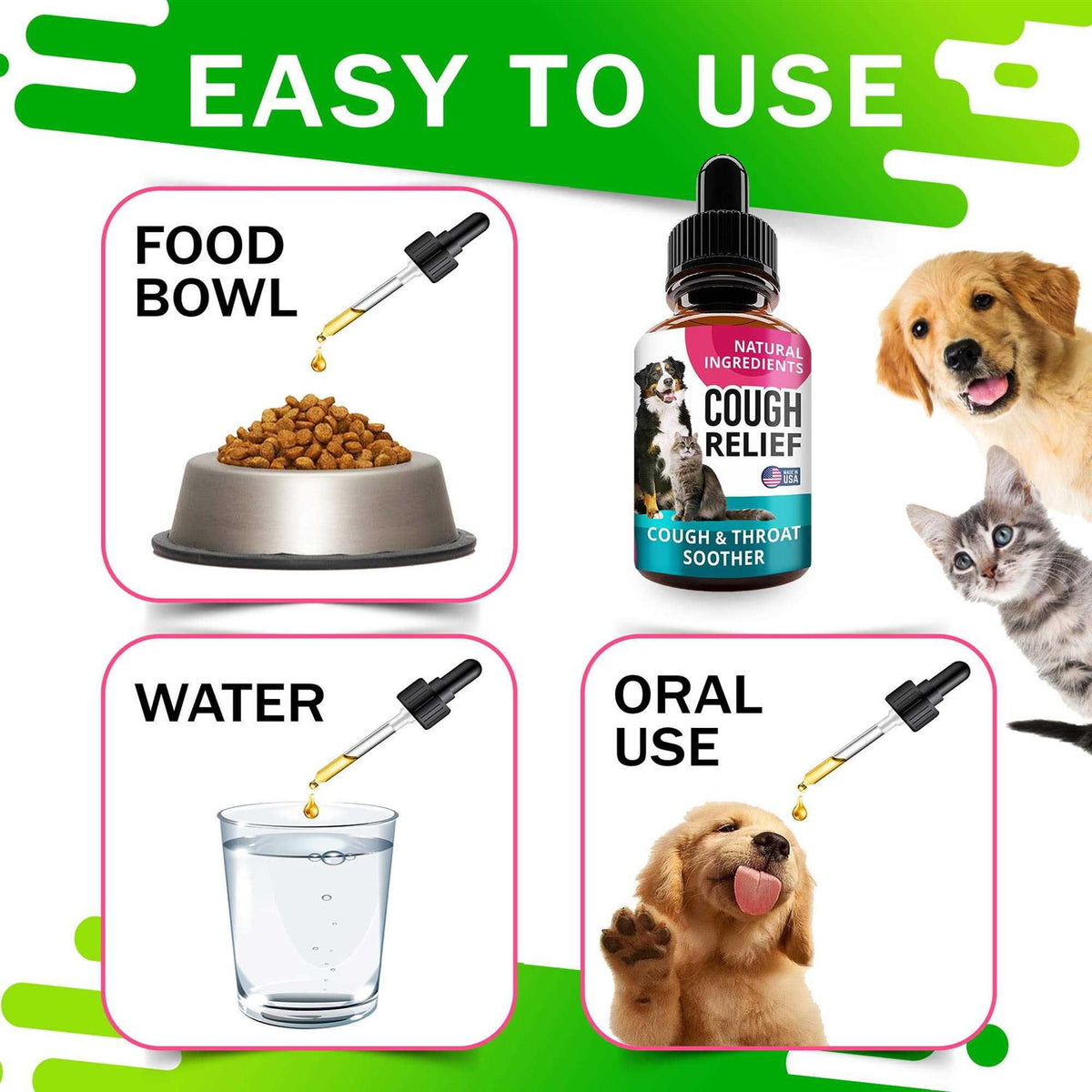 Kennel Cough Drops for Dogs and Cats 2oz C7105