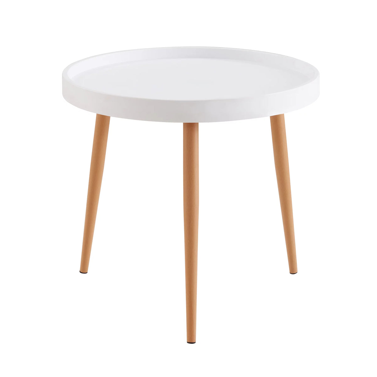 White MDF Top Wood Leg Coffee Table N10708