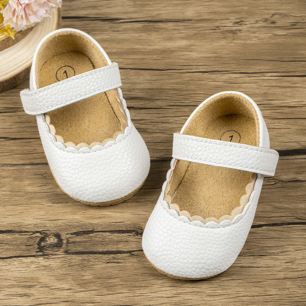 Baby Girls Mary Jane Bowknot Flats None-Slip Sole Shoes K445